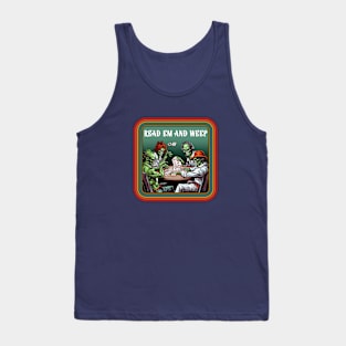 Retro Zombie Poker Game Tank Top